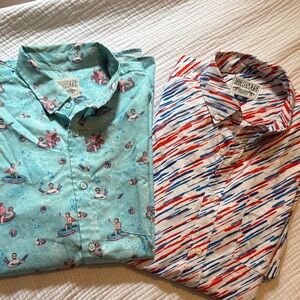 RSVLTS Men's Casual Shirts -4th of July Hawaiin shirts